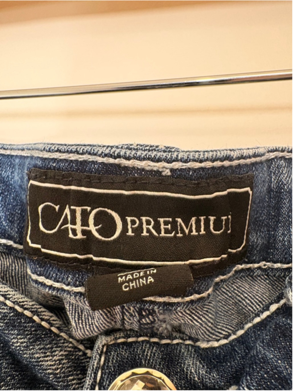 Cato Premium Bootcut Jeans Women 10 Embroidered Bling Pocket Cowgirl Y2K Western - Picture 5 of 5